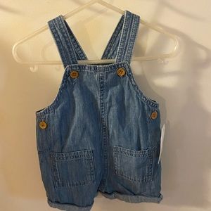 Little Co by LC denim overalls size 6 month baby girls